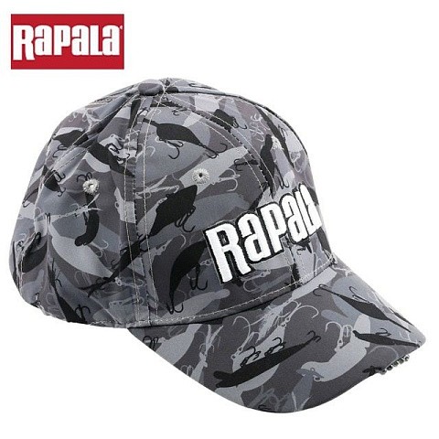 Gorro Jockey Rapala Con Luz Led Camuflado