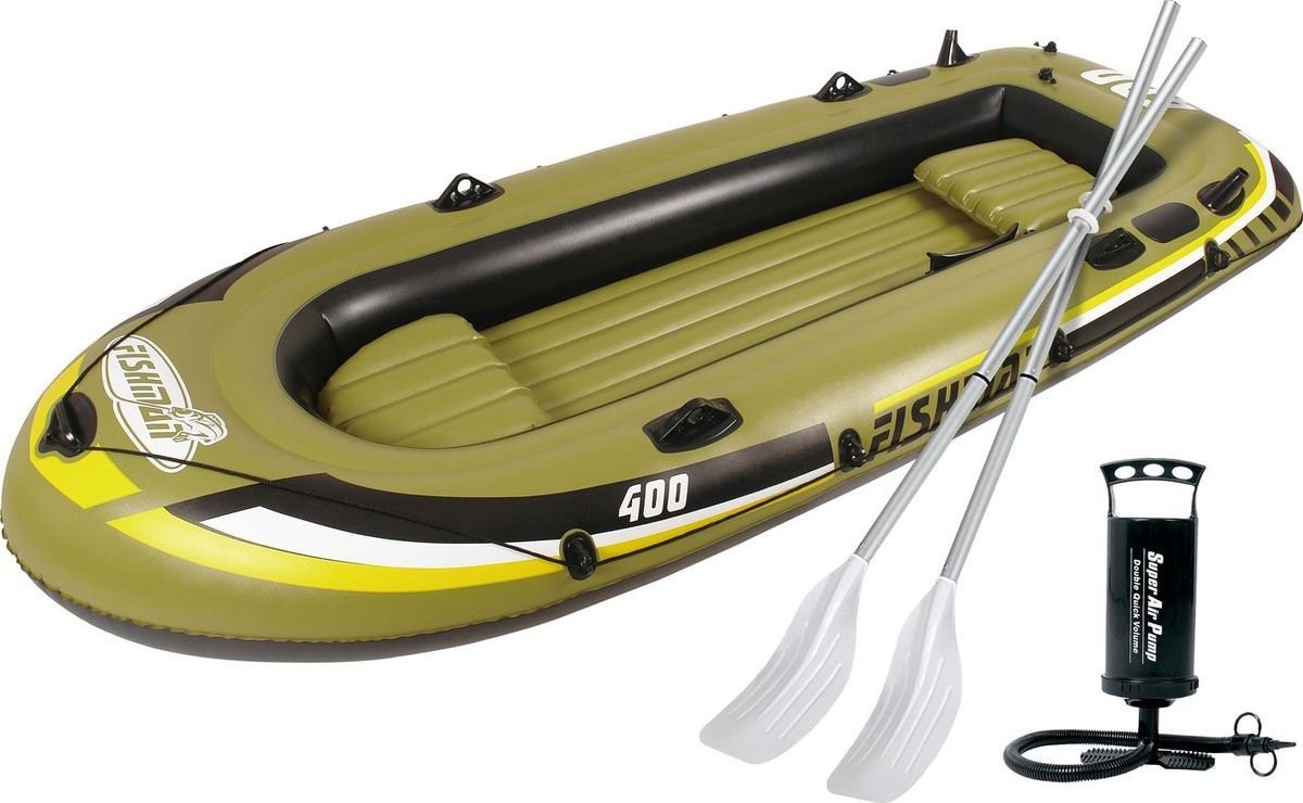 Bote Inflable Fishman Safari 400 Set 4 Personas con Bomba y Remos
